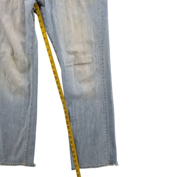Vtg GAP Straight Fit Jeans Mens Blue Light Wash Button Fly Cotton Denim Sz 33x32 - Picture 8 of 13